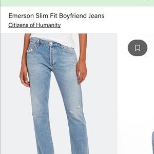 Emerson slim fit boyfriend jeans